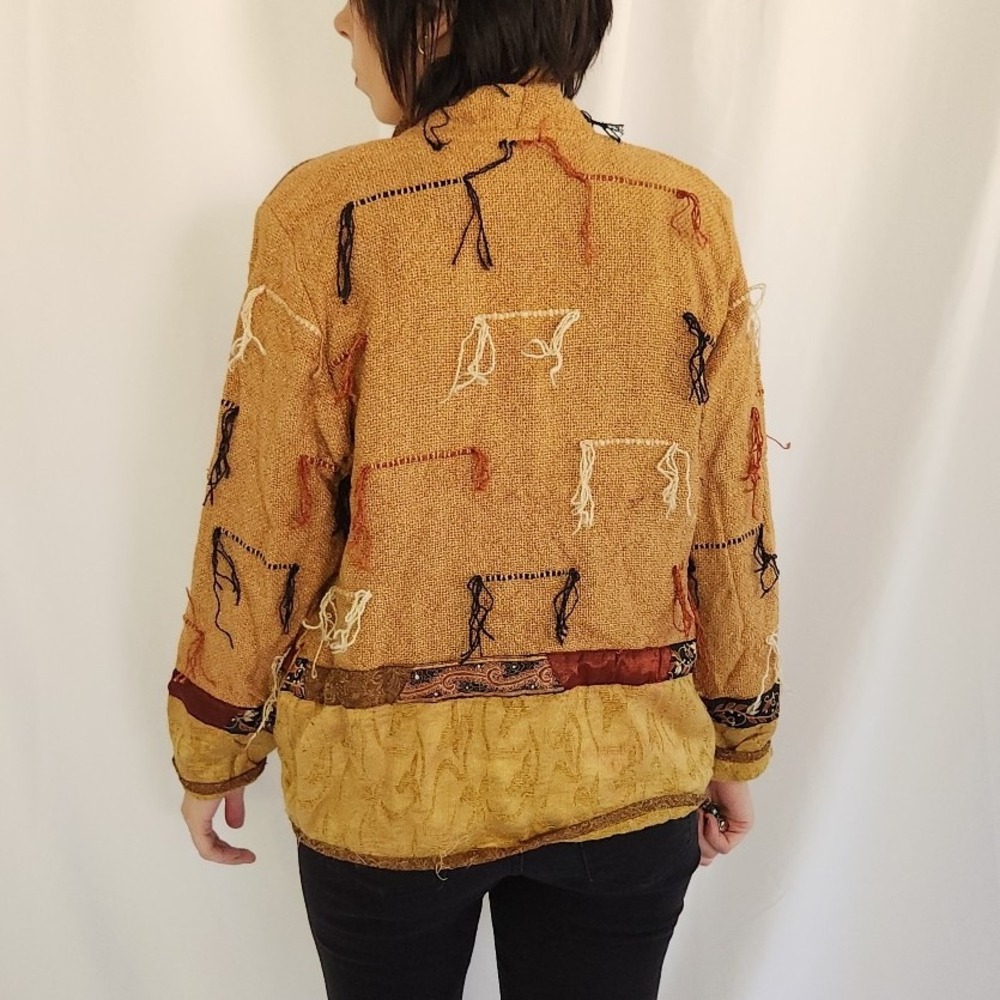 90s Funky Yellow Cardigan - Picture 3 of 4
